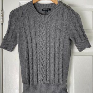 Gray Banana Republic Cable Knit Sweater Shirt - Size S